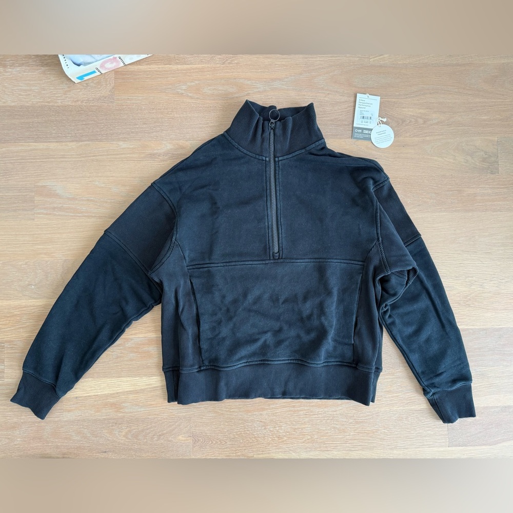 Vuori - Sedona Rib Half-Zip Top - black